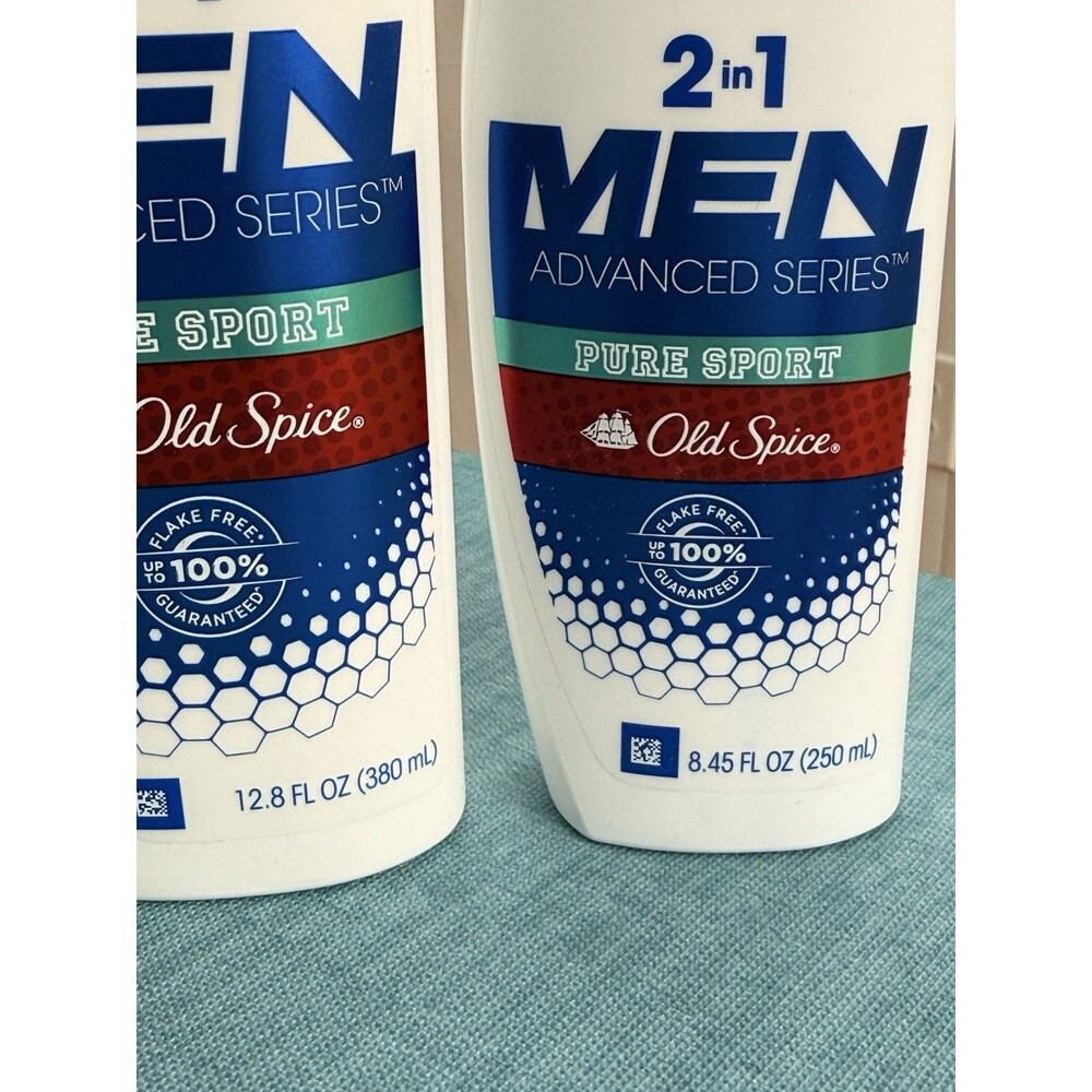 Head & Shoulders, 2 In 1 Old Spice Pure Sport, 12.8 & 8.45 Oz 2 Pack Dandruff - Picture 2 of 6